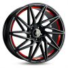 Janta aliaj Keskin Tuning KT20 8.5x19 5x114.3 ET40 matt black red inside